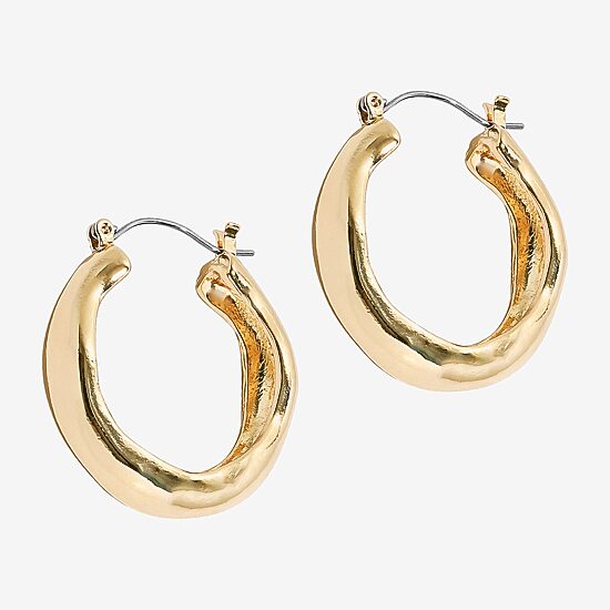 Bold Elements Womens 1 Inch Hoop Earrings