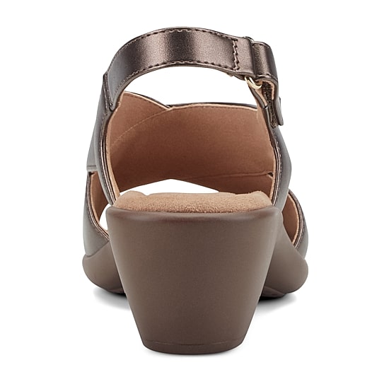 Easy Spirit Womens Charlene Heeled Sandals