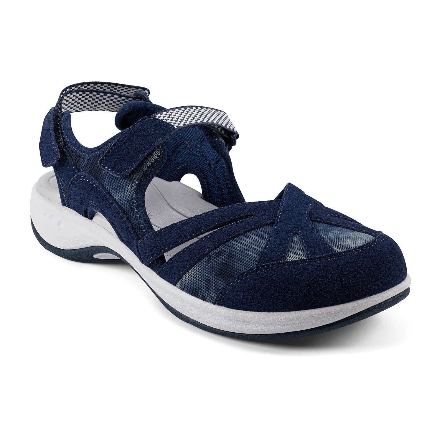 Easy Spirit Womens Esplash Adjustable Strap Flat Sandals