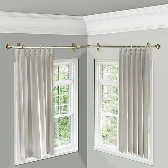 Rod Desyne Alma Corner 13/16 IN Adjustable Curtain Rod