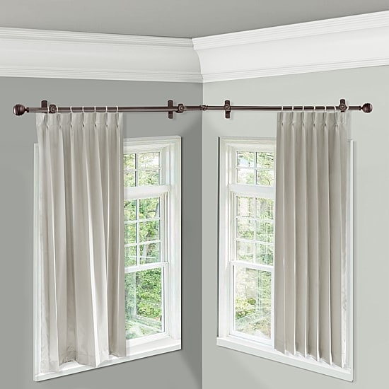 Rod Desyne Poise Corner 13/16 IN Adjustable Curtain Rod