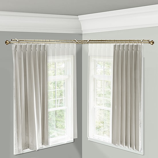 Rod Desyne Alma Corner Double Curtain Rod