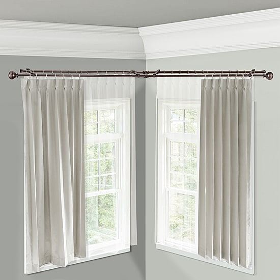 Rod Desyne Naomi Corner Double Curtain Rod