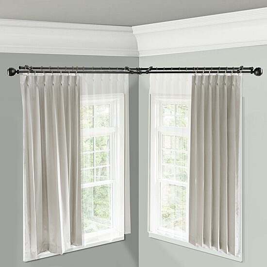 Rod Desyne Poise Corner Double Curtain Rod