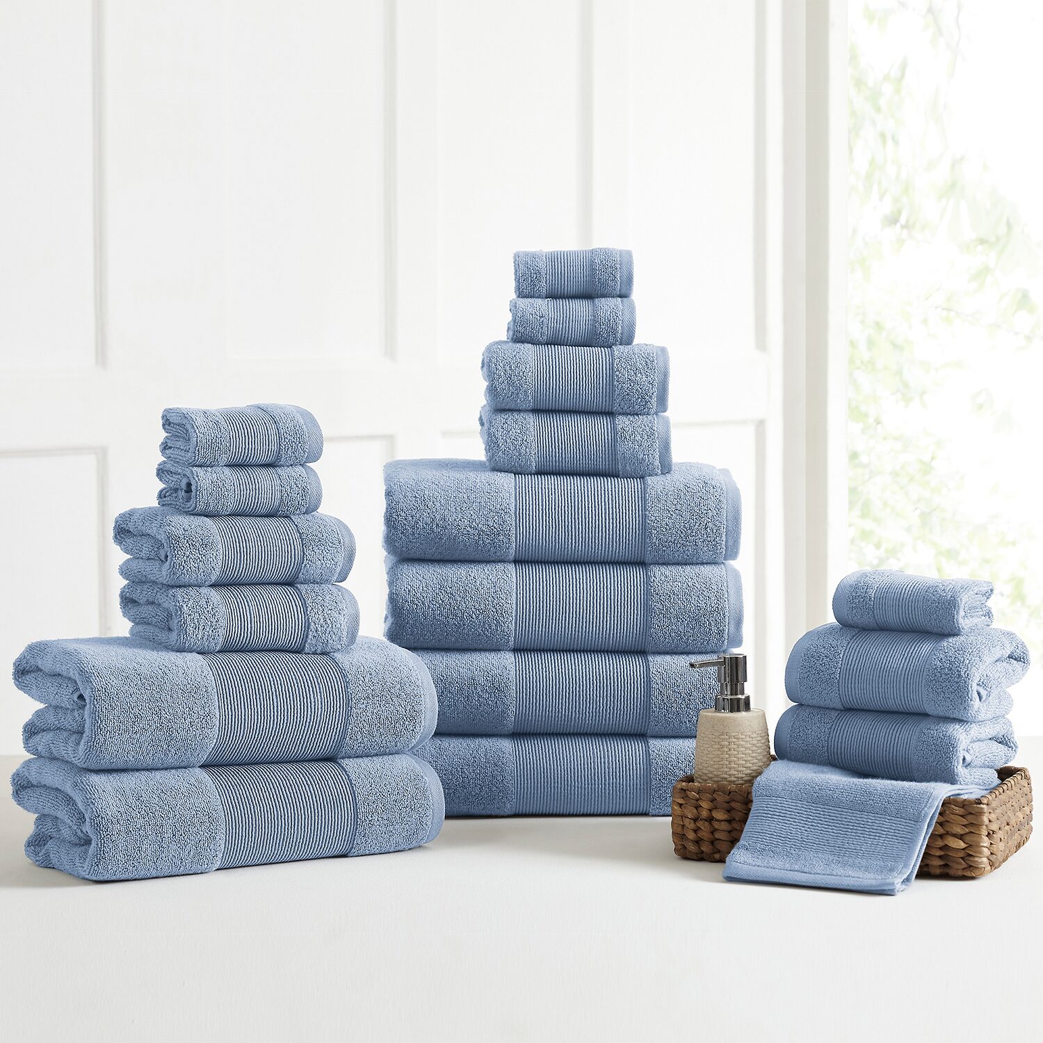 Aircloud 18-pc. Solid Bath Towel Set