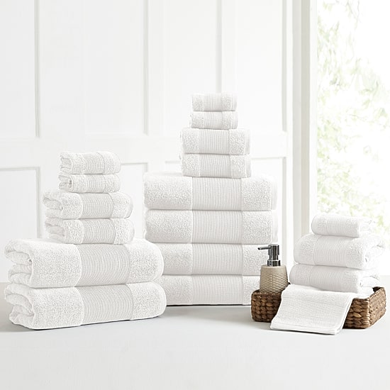 Aircloud 18-pc. Solid Bath Towel Set
