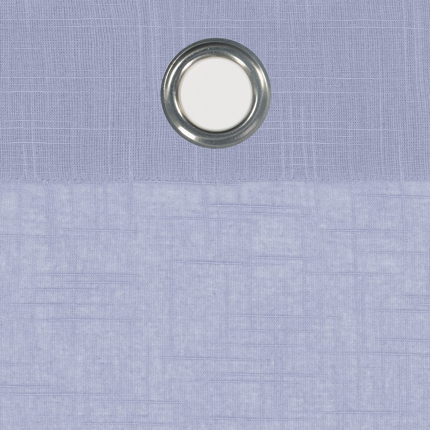 Fieldcrest Arden Solid Cotton Grommet Top Sheer Single Curtain Panel