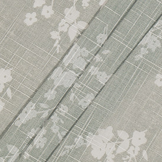Fieldcrest Arden Tossed Bouquet Cotton Grommet Top Sheer Single Curtain Panel
