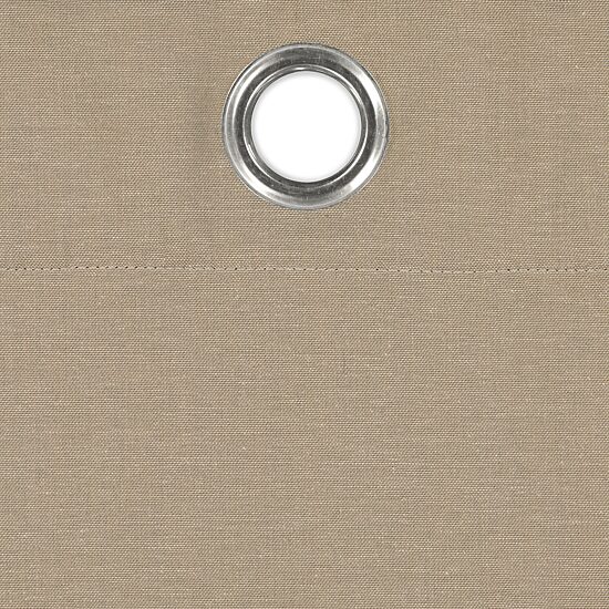 Fieldcrest Devin Solid Cotton Chambray Grommet Top Energy Saving 100% Blackout Single Curtain Panel
