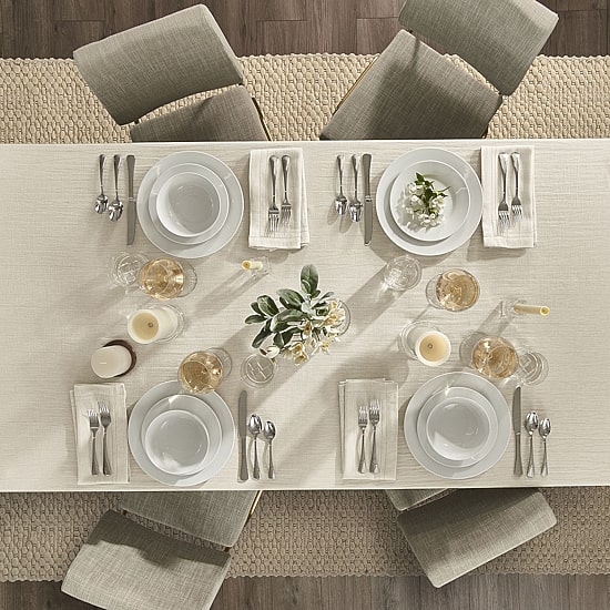 Fieldcrest Luxury Cotton-Linen Herringbone 4-pc. Napkins