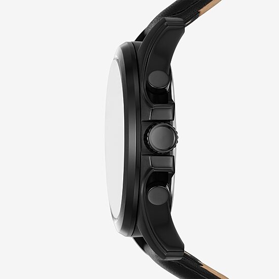 Relic By Fossil Mens Black Strap Watch Zr16031