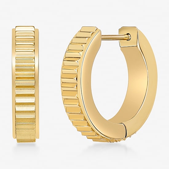 Mens Stainless Steel 16mm Hoop Earrings