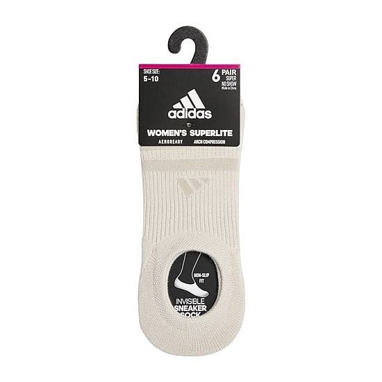 adidas Superlite Womens Multi-Pack 6 Pair Liner Socks