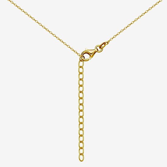Rooster Womens Genuine Green Jade 18K Gold Over Silver 18 Inch Pendant Necklace