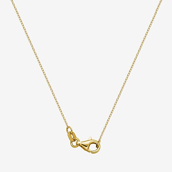 Bee Womens Genuine Green Jade 18K Gold Over Silver 18 Inch Pendant Necklace