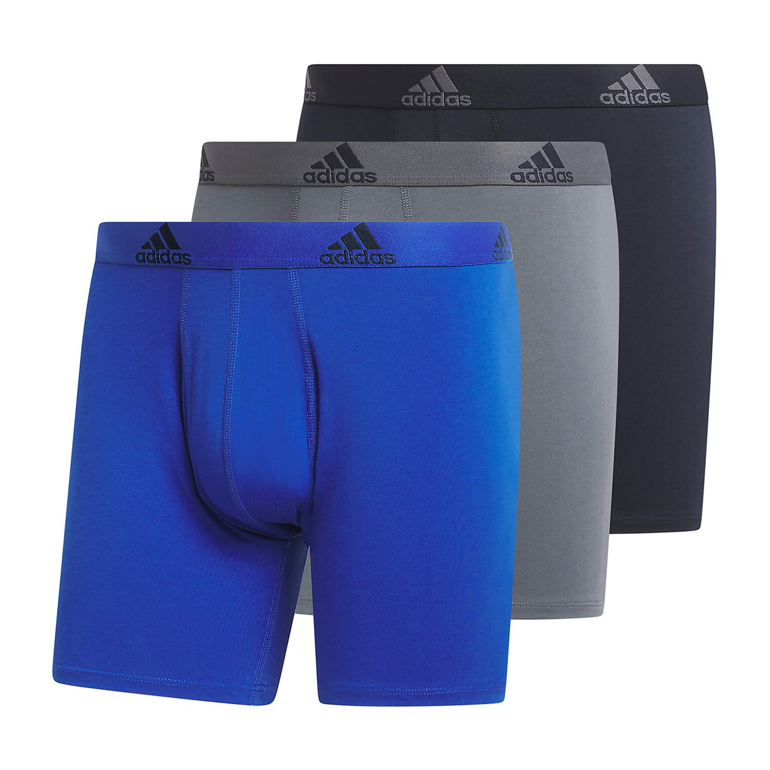 adidas Stretch Cotton Mens 3 Pack Boxer Briefs 5158001a