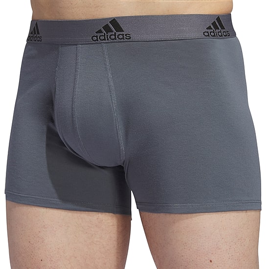 adidas Stretch Cotton Mens 3 Pack Multi-Pack Stretch Fabric Trunks 5157997a