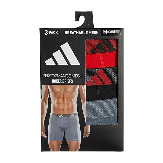 adidas Performance Mesh Mens 3 Pack Boxer Briefs 5157977a