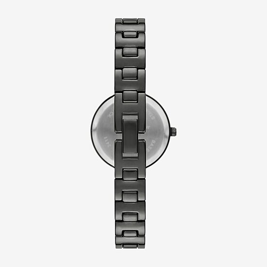 Geneva Womens Crystal Accent Gray Bracelet Watch Fmdjm301