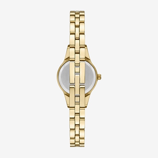 Geneva Womens Crystal Accent Gold Tone Bracelet Watch Fmdjm303