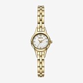 Geneva Womens Crystal Accent Gold Tone Bracelet Watch Fmdjm303