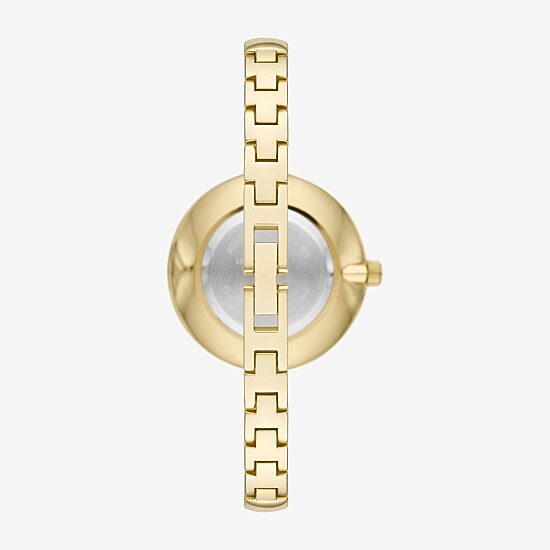 Geneva Womens Crystal Accent Gold Tone Bangle Watch Fmdjm304