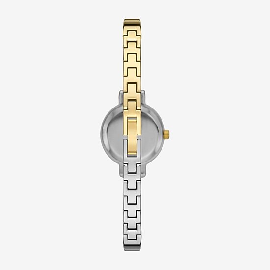 Womens Crystal Accent Two Tone 4-pc. Watch Boxed Set Fmdjset721