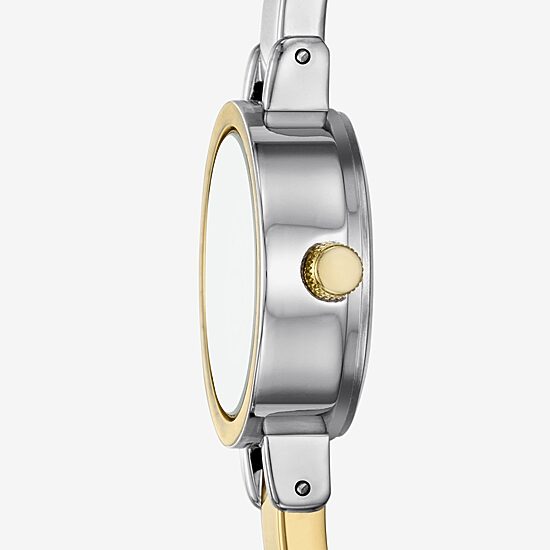 Womens Crystal Accent Two Tone 4-pc. Watch Boxed Set Fmdjset721