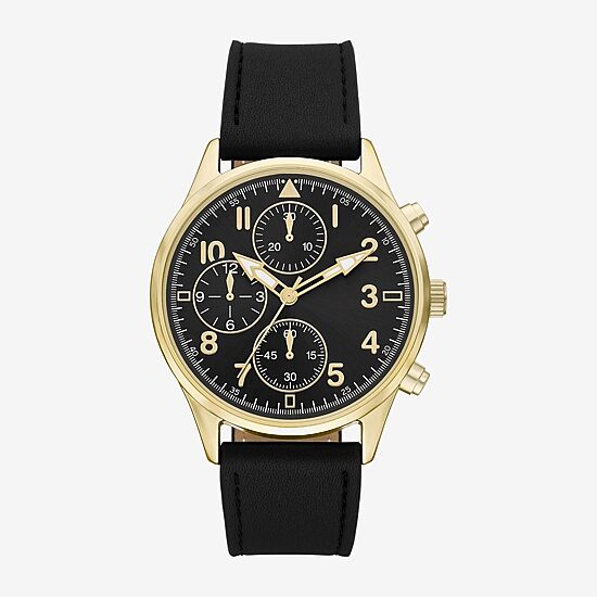 Mens Black Strap Watch Fmdjo315