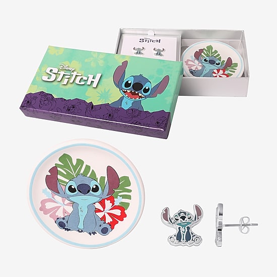 Disney Classics Womens Pure Silver Over Brass Lilo & Stitch 2-pc. Jewelry Set