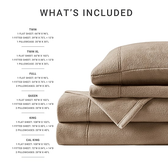True North By Sleep Philosophy Micro Fleece Sheet Set
