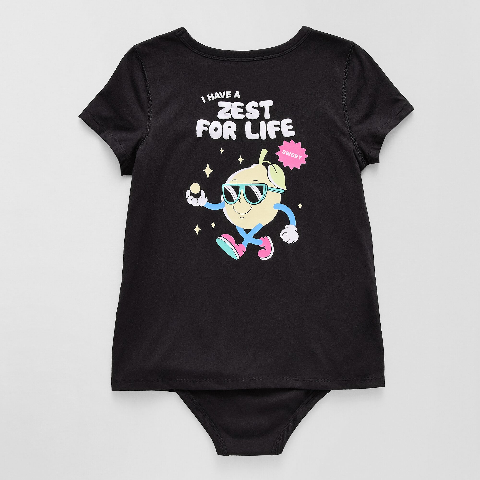 Thereabouts Little & Big Kid Girls Crew Neck Short Sleeve Adaptive Rib Bodysuit