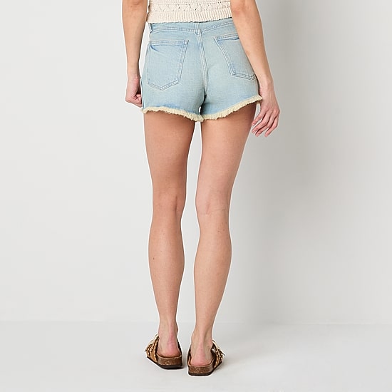 Arizona Womens 3" Highest Rise Juniors Denim Short