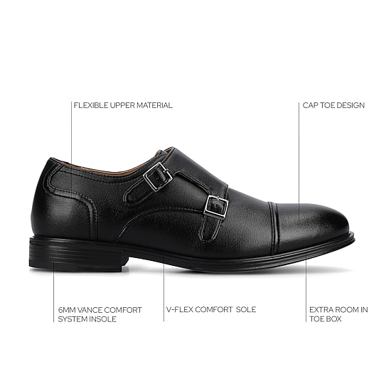 Vance Co Dillon Mens Almond Closed Toe Loafers