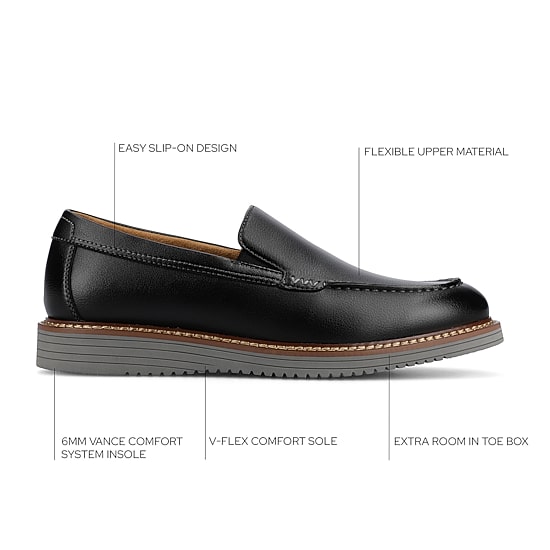 Vance Co Oneal Mens Moc Closed Toe Loafers