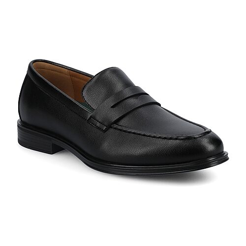 Vance Co Phineas Mens Almond Closed Toe Loafers, 13 Medium, Black