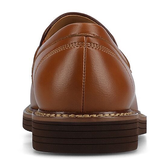 Vance Co Princeton Mens Almond Closed Toe Loafers