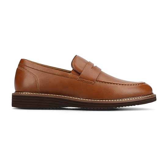 Vance Co Princeton Mens Almond Closed Toe Loafers
