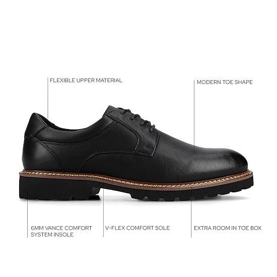 Vance Co Templeton Mens Round Closed Toe Oxford Shoes