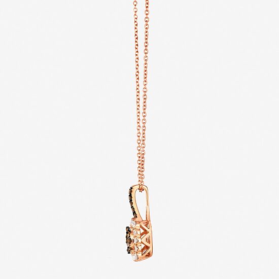 Le Vian® Pendant featuring 1/3 CT. Chocolate Diamonds® 1/4 CT. Nude Diamonds™ set in 14K Strawberry Gold®