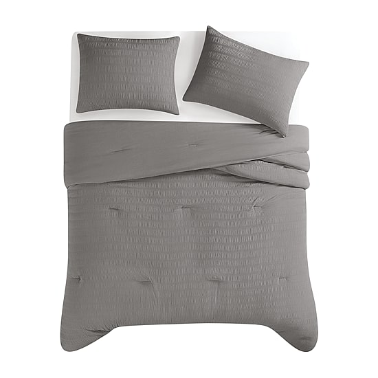 Truly Soft Crinkle Garment Washed Easy Care Comforter Set