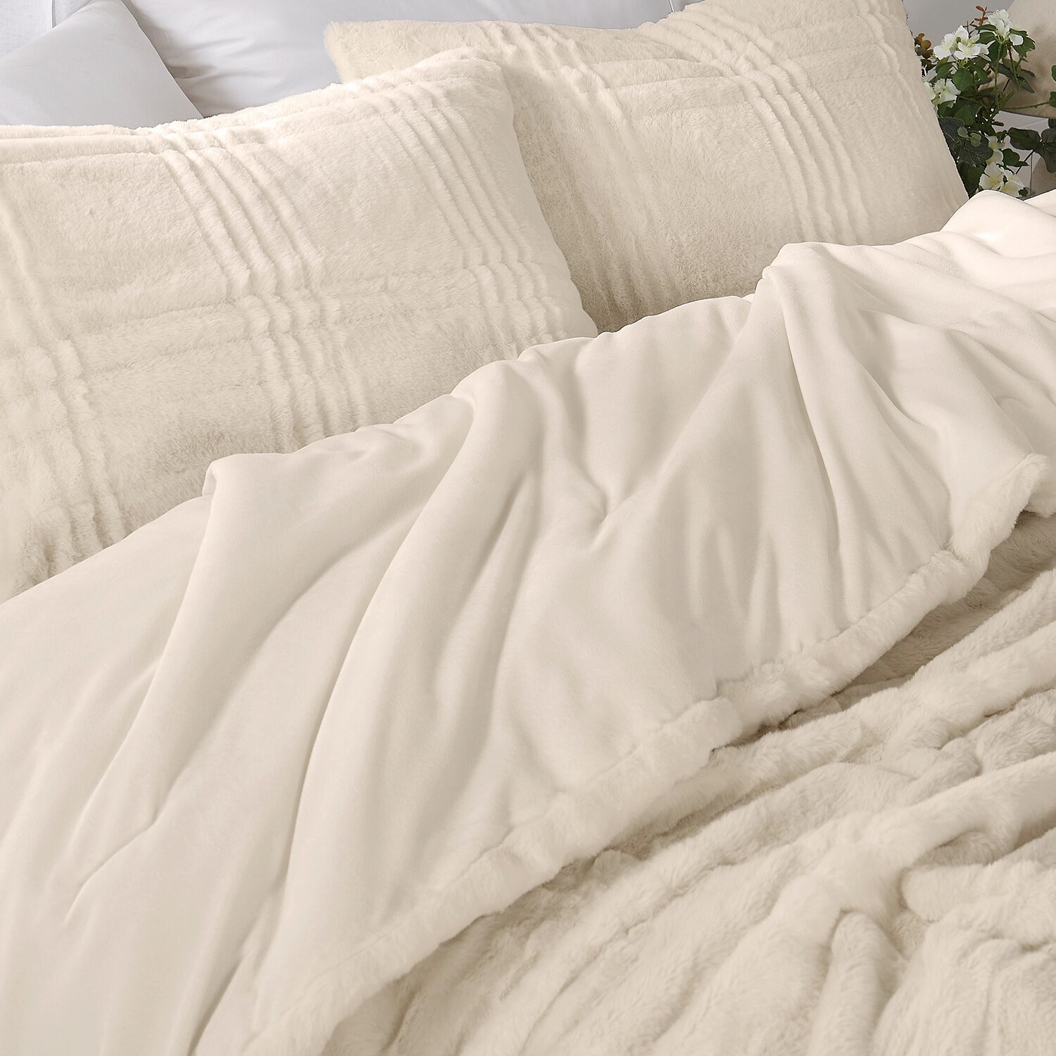 Brooklyn Loom Carved Faux Fur 3-pc. Easy Care Comforter Set