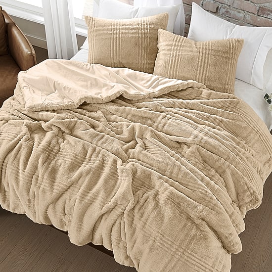 Brooklyn Loom Carved Faux Fur 3-pc. Easy Care Comforter Set