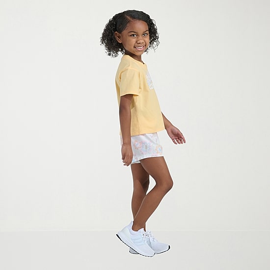 adidas Little Girls Jersey 2-pc. Short Set