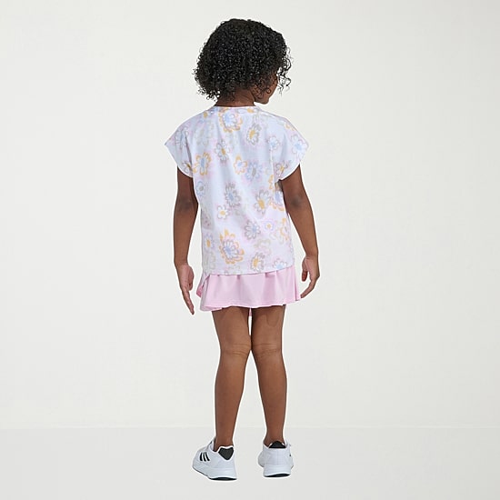 adidas Little Girls Jersey 2-pc. Skort Set