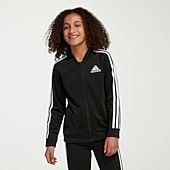 adidas Big Kid Girls Lightweight Track Jacket, Color: Black - JCPenney
