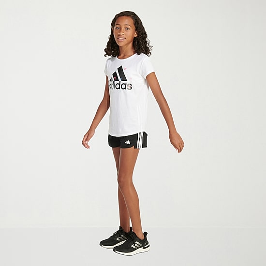 adidas Big Kid Girls Crew Neck Short Sleeve Regular Fit Graphic T-Shirt