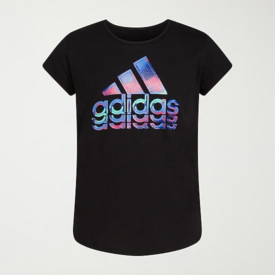 adidas Big Kid Girls Crew Neck Short Sleeve Regular Fit Graphic T-Shirt