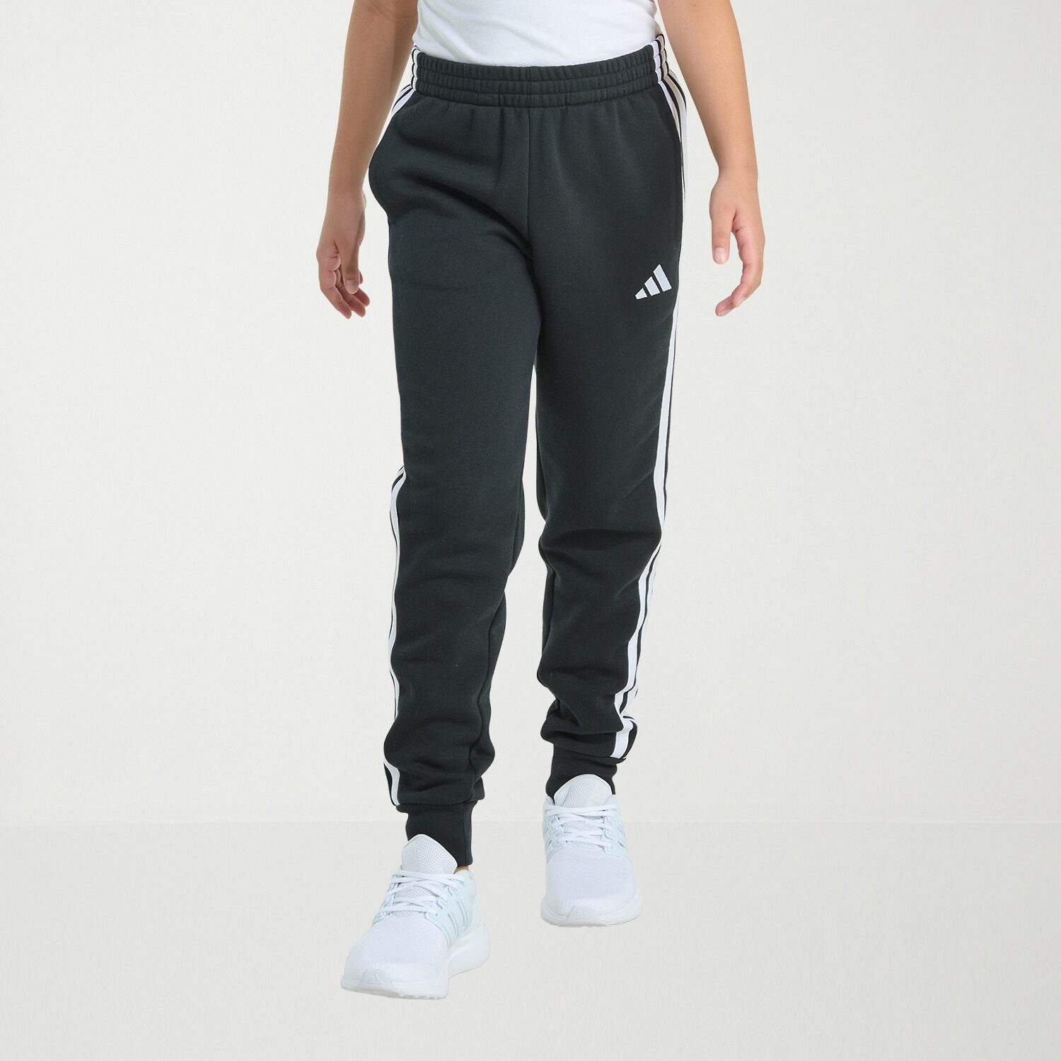 adidas Big Kid Girls Cuffed Mid Rise Regular Fit Fleece Jogger Pant