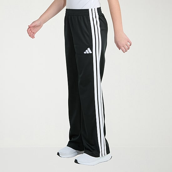 adidas Big Kid Girls Mid Rise Regular Fit Wide Leg Track Pant